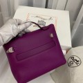 「#4253」 Hermès Anemone Purple Kelly Bag Y2424mini 21*16*12cm