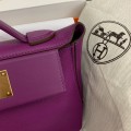 「#4253」 Hermès Anemone Purple Kelly Bag Y2424mini 21*16*12cm