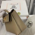 「#4254」 Hermès Milk Tea Kelly Bag Gold Buckle Y2424mini 21*16*12cm