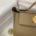 「#4254」 Hermès Milk Tea Kelly Bag Gold Buckle Y2424mini 21*16*12cm