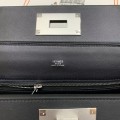 「#4256」Hermès Black Kelly Bag Silver Buckle Y2424mini 21*16*12cm
