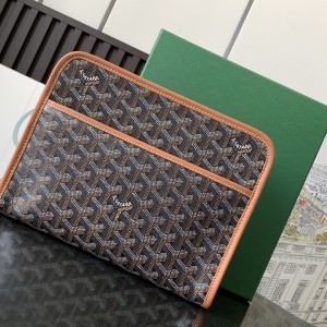 「#6127」Goyard - black and brown - 020802 - 19 cm x 7 cm x 24.5 cm 