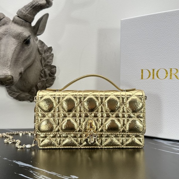 「#2170」 dior 1128 gold 21×11.5×4.5cm