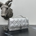 「#2173」 dior 1128 Matte Silver 21×11.5×4.5cm