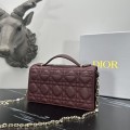 「#2179」 dior 1128 Dark red  21×11.5×4.5cm