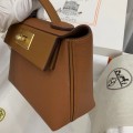 「#4260」 Hermes golden brown Kelly bag with gold buckle Y2424mini 21*16*12cm 「#4260」 Hermes golden brown Kelly bag with gold buckle Y2424mini 21*16*12cm