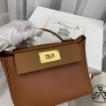 「#4260」 Hermes golden brown Kelly bag with gold buckle Y2424mini 21*16*12cm 「#4260」 Hermes golden brown Kelly bag with gold buckle Y2424mini 21*16*12cm