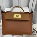 「#4260」 Hermes golden brown Kelly bag with gold buckle Y2424mini 21*16*12cm 「#4260」 Hermes golden brown Kelly bag with gold buckle Y2424mini 21*16*12cm