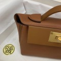 「#4260」 Hermes golden brown Kelly bag with gold buckle Y2424mini 21*16*12cm 「#4260」 Hermes golden brown Kelly bag with gold buckle Y2424mini 21*16*12cm
