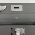 「#4266」Hermès Cumulonimbus Gray Kelly Bag Silver Buckle Y2424mini 21*16*12cm
