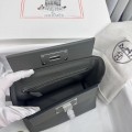「#4266」Hermès Cumulonimbus Gray Kelly Bag Silver Buckle Y2424mini 21*16*12cm