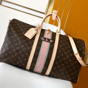 「#0065」Louis Vuitton  Keepall Bandoulière 55 P01943  31 x 26 x 55