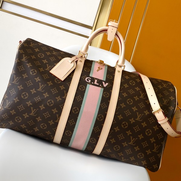 「#0065」Louis Vuitton  Keepall Bandoulière 55 P01943  31 x 26 x 55