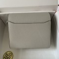 「#4036」Hermes Pig Nose Bag Pearl Grey Silver Buckle Roulis 19cm