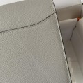 「#4036」Hermes Pig Nose Bag Pearl Grey Silver Buckle Roulis 19cm