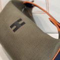 「#4274」 Hermes Elephant Gray/Dark Blue 