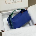 「#4275」 Hermès Blue Trousse Bride-A-Brace bag  25*21*14cm