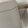 「#4036」Hermes Pig Nose Bag Pearl Grey Gold Buckle Roulis 19cm