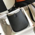 「#4278」 Hermès Black Silver Buckle Mini Eveylen 17cm 「#4278」 Hermès Black Silver Buckle Mini Eveylen 17cm