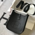 「#4278」 Hermès Black Silver Buckle Mini Eveylen 17cm 「#4278」 Hermès Black Silver Buckle Mini Eveylen 17cm