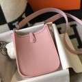 「#4288」 Hermes Pink Silver Buckle Mini Eveylen 17cm 「#4288」 Hermes Pink Silver Buckle Mini Eveylen 17cm