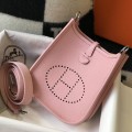 「#4288」 Hermes Pink Silver Buckle Mini Eveylen 17cm 「#4288」 Hermes Pink Silver Buckle Mini Eveylen 17cm