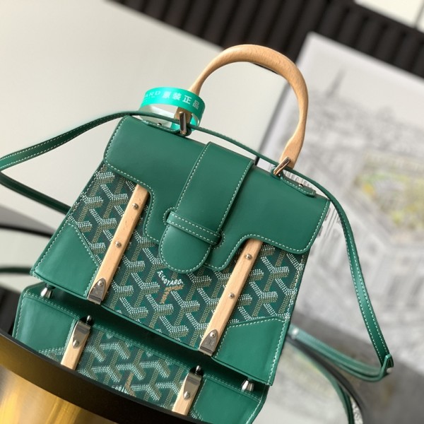 「#6178」Goyard - LAR 020173 -15 cm x 7.5 cm x 20 cm - green