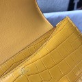 「#4298」 Hermès Constance Yellow Crocodile Pattern Gold Buckle Bag 19cm 「#4298」 Hermès Constance Yellow Crocodile Pattern Gold Buckle Bag 19cm
