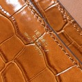 「#4301」 Hermès Golden Brown Crocodile Pattern Constance Gold Buckle Bag 19cm
