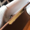 「#4301」 Hermès Golden Brown Crocodile Pattern Constance Gold Buckle Bag 19cm