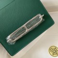 「#4039」Hermes pig nose bag Roulis peacock green silver buckle 19cm