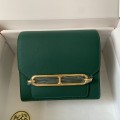 「#4040」Hermes pig nose bag Roulis peacock green gold buckle 19cm 「#4040」Hermes pig nose bag Roulis peacock green gold buckle 19cm