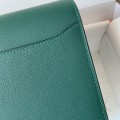 「#4040」Hermes pig nose bag Roulis peacock green gold buckle 19cm 「#4040」Hermes pig nose bag Roulis peacock green gold buckle 19cm