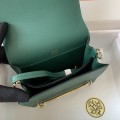 「#4040」Hermes pig nose bag Roulis peacock green gold buckle 19cm 「#4040」Hermes pig nose bag Roulis peacock green gold buckle 19cm