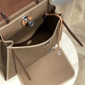 「#4325」Hermès Light Grey Herbag 31CM