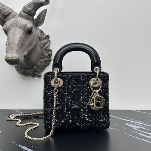 「#2185」 dior M0505 black gold 17 x 15 x 7 cm