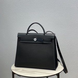 「#4326」Hermès Black Herbag 31CM