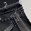 「#4326」Hermès Black Herbag 31CM