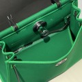 「#4330」 Hermès Bamboo Green Colorblock Herbag 31CM