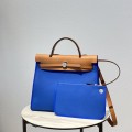 「#4331」 Hermès Water Fairy Blue Colorblock Herbag 31CM