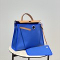 「#4331」 Hermès Water Fairy Blue Colorblock Herbag 31CM