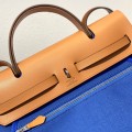 「#4331」 Hermès Water Fairy Blue Colorblock Herbag 31CM