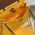 「#4336」 Hermès Amber Yellow Herbag 31CM
