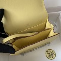 「#4043」Hermes Pig Nose Bag Roulis Lemon Yellow Silver Buckle 19cm
