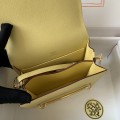「#4044」Hermes Pig Nose Bag Roulis Lemon Gold Buckle 19cm